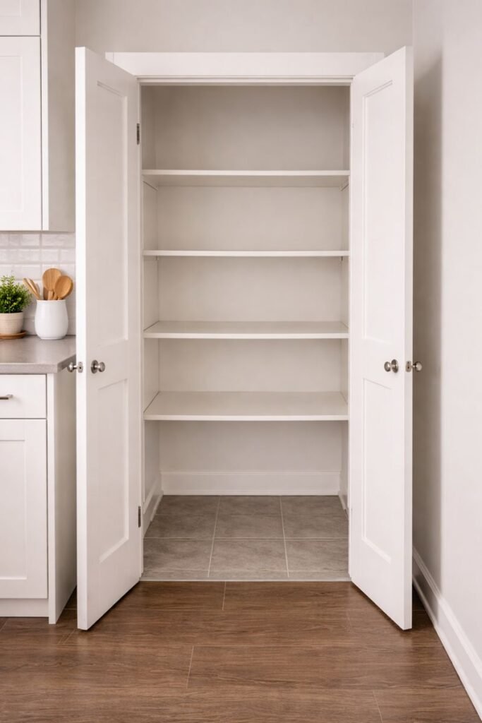 despensas pequeñas vacía antes de organizar