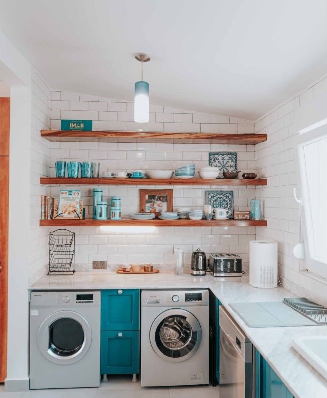 Ideas de organización para lavanderías pequeñas y funcionales
