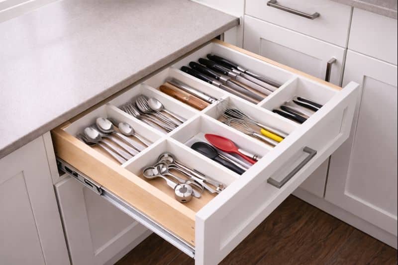 organizadores de gavetas para la cocina