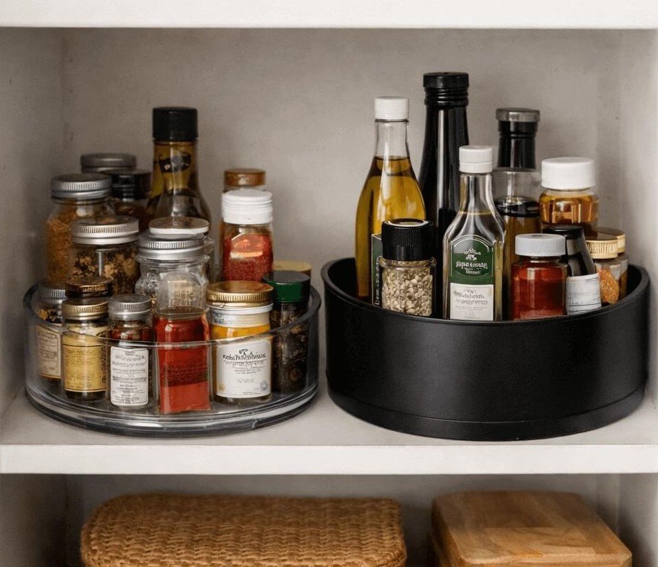 mejores organizadores giratorios para cocina y despensa